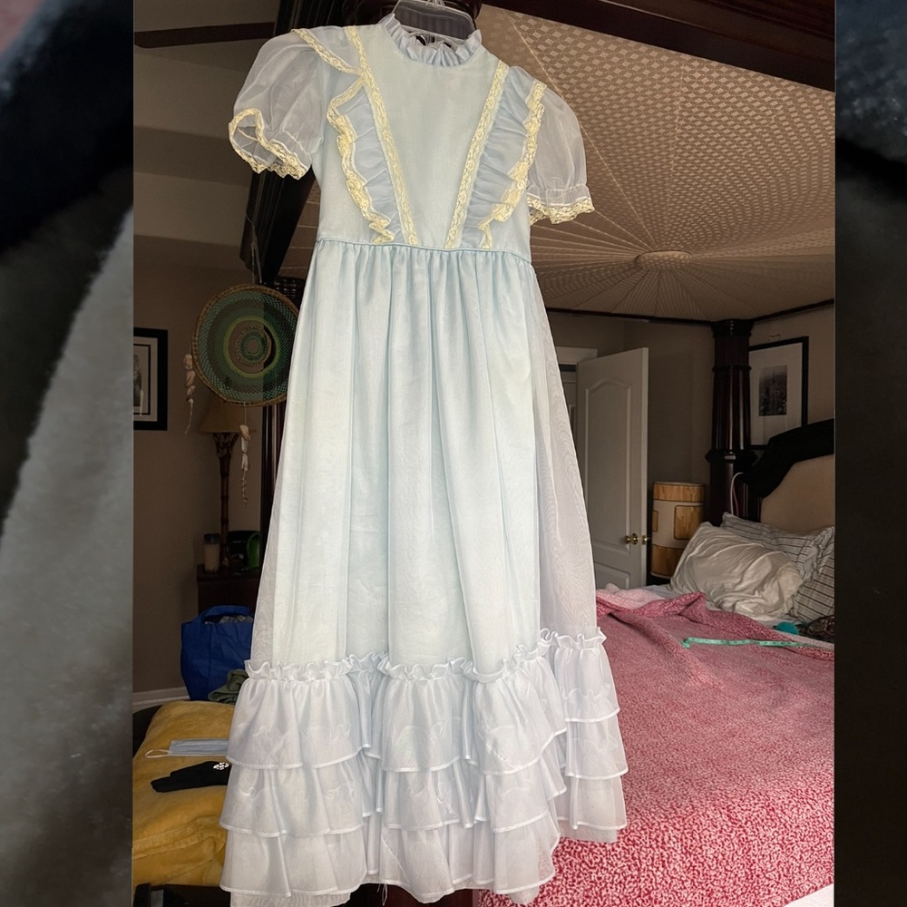 Sweet ‘n Sassy vintage 60s girls 6X baby blue dress